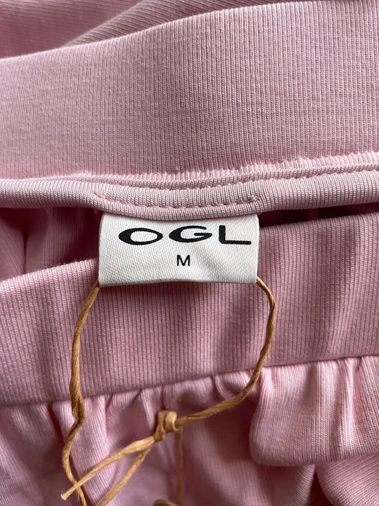 New OGL Women Pink Maxi Skirt Pockets Size Medium - Picture 6 of 7